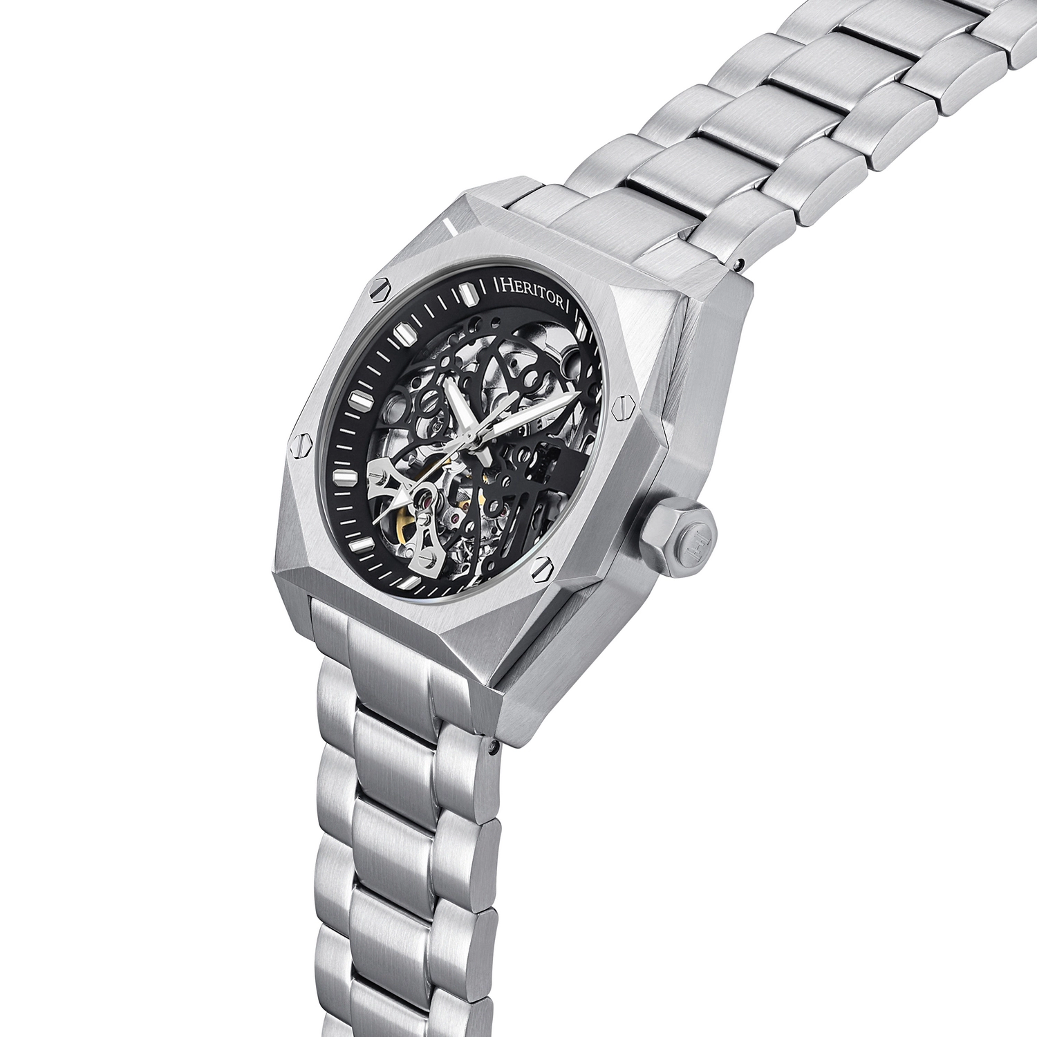 Heritor Automatic Elliott Stainless Steel-Band Watch