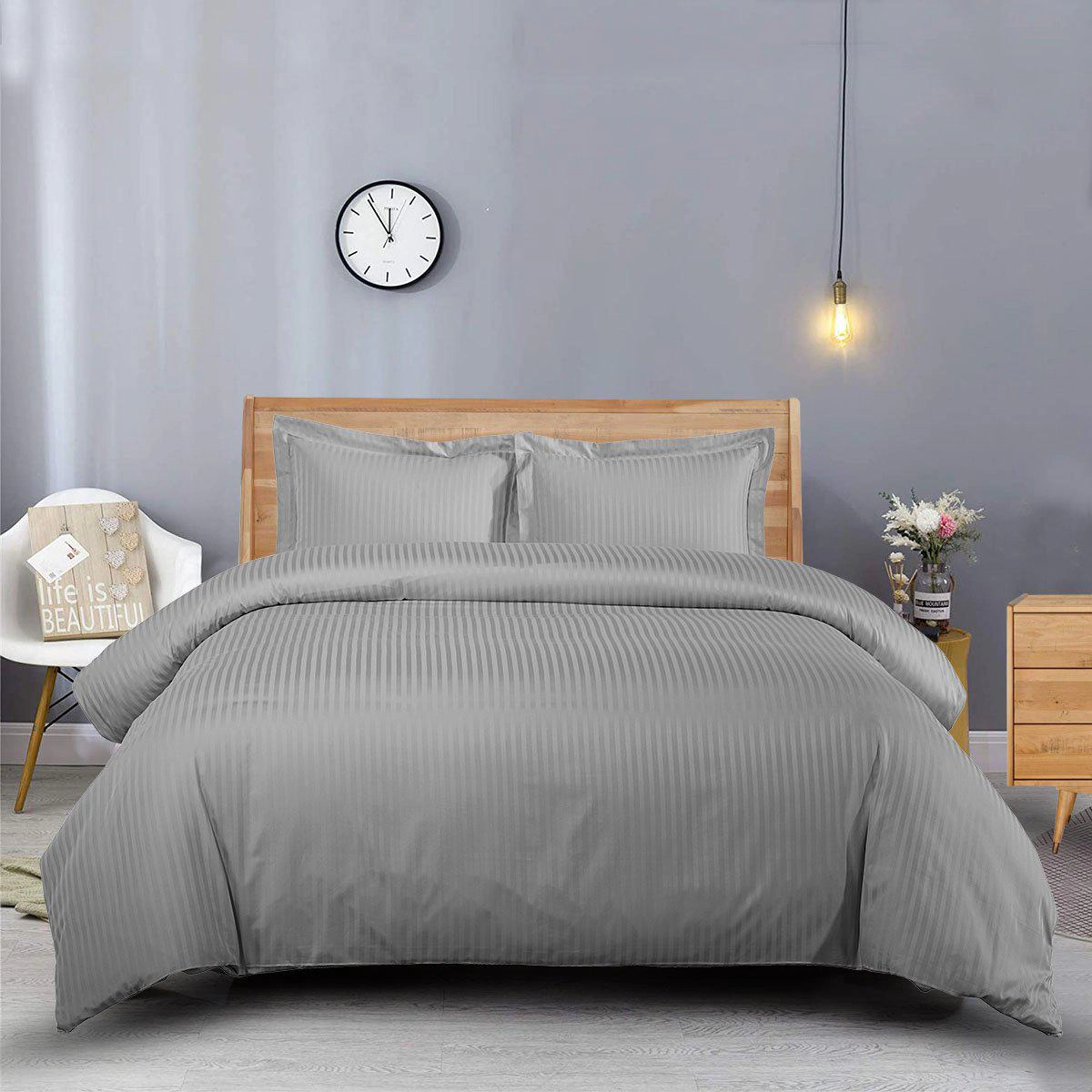 Egyptian Linens 1000 Thread Count Cotton Palatial King Duvet Cover Set