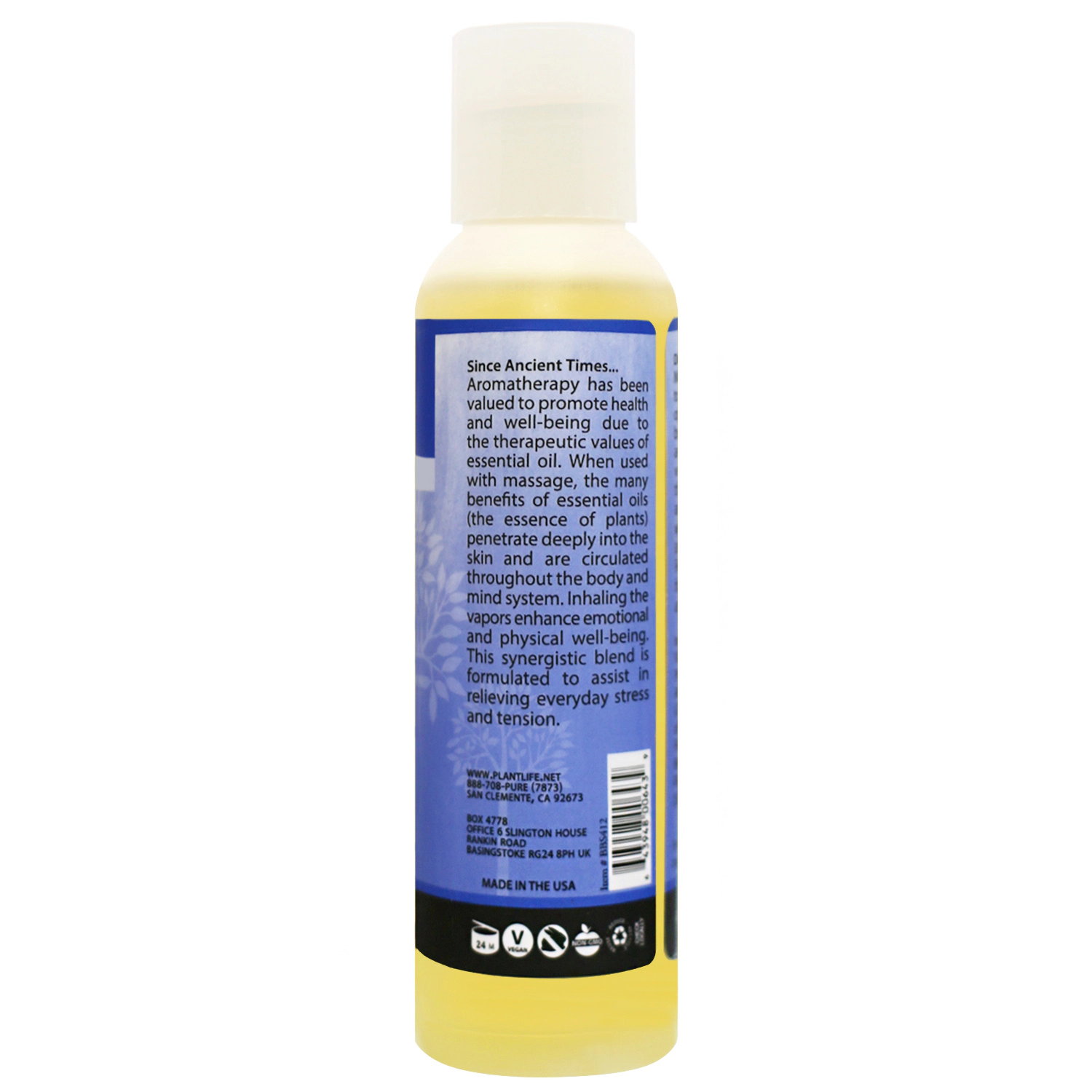 Plantlife Stress Relief Massage Oil
