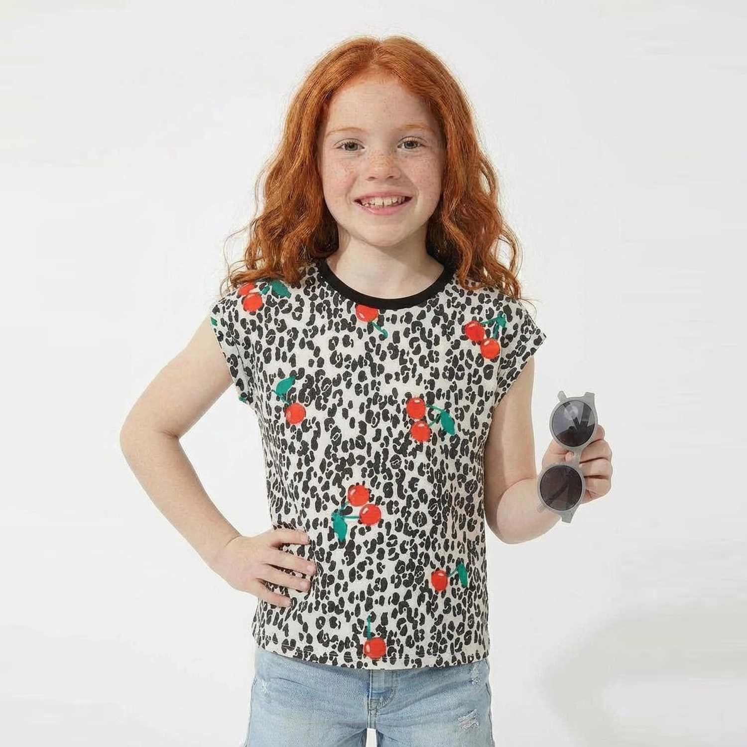 Rockets of Awesome Animal Cherry Tee for Girls