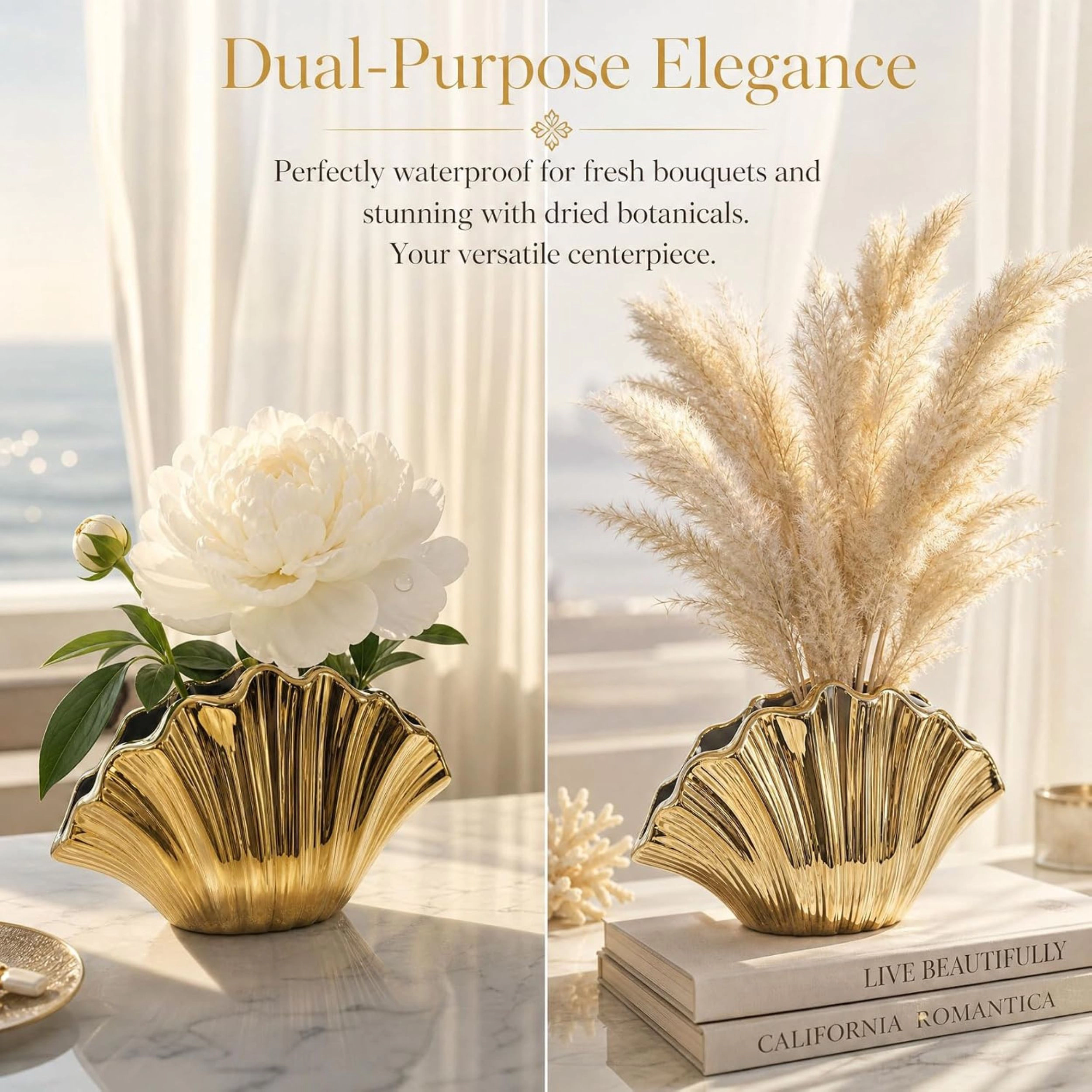 Stock Preferred Ceramic Flower Vase for Dried Flowers and Modern Farmhouse