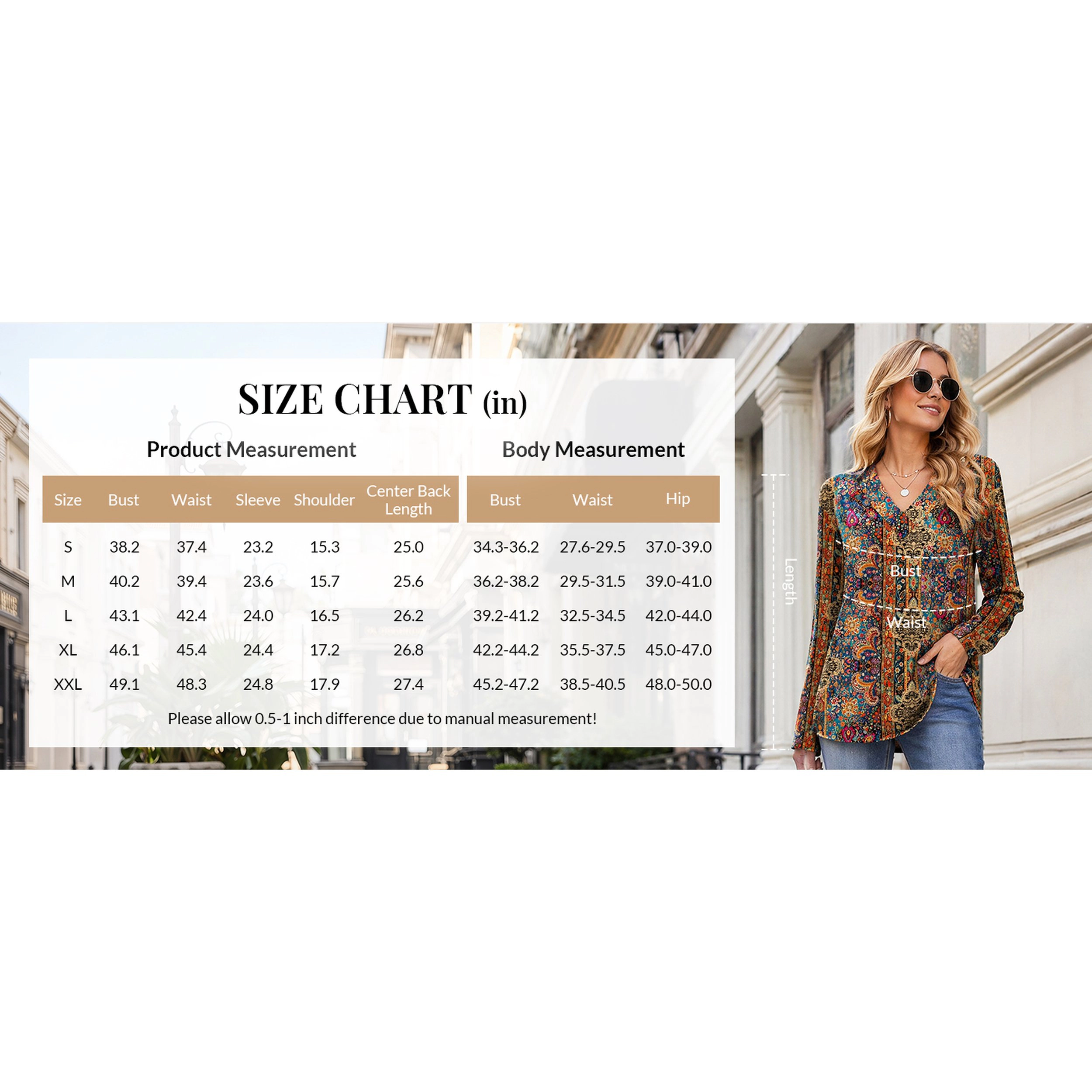Zeagoo Women Boho V Neck Blouse