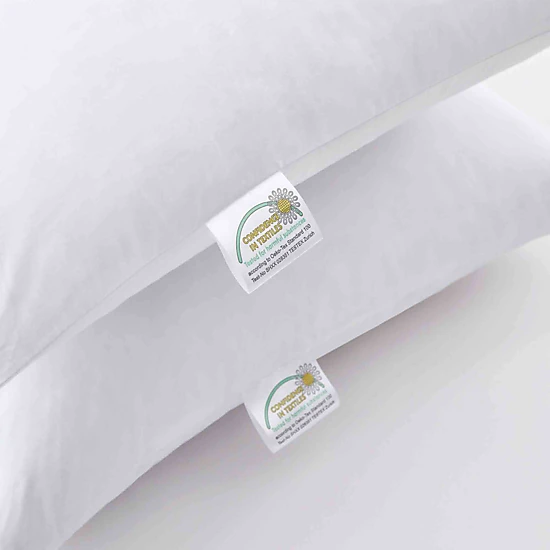 PEACENEST High Loft Goose Feather Pillow Set Supportive Bed Pillows