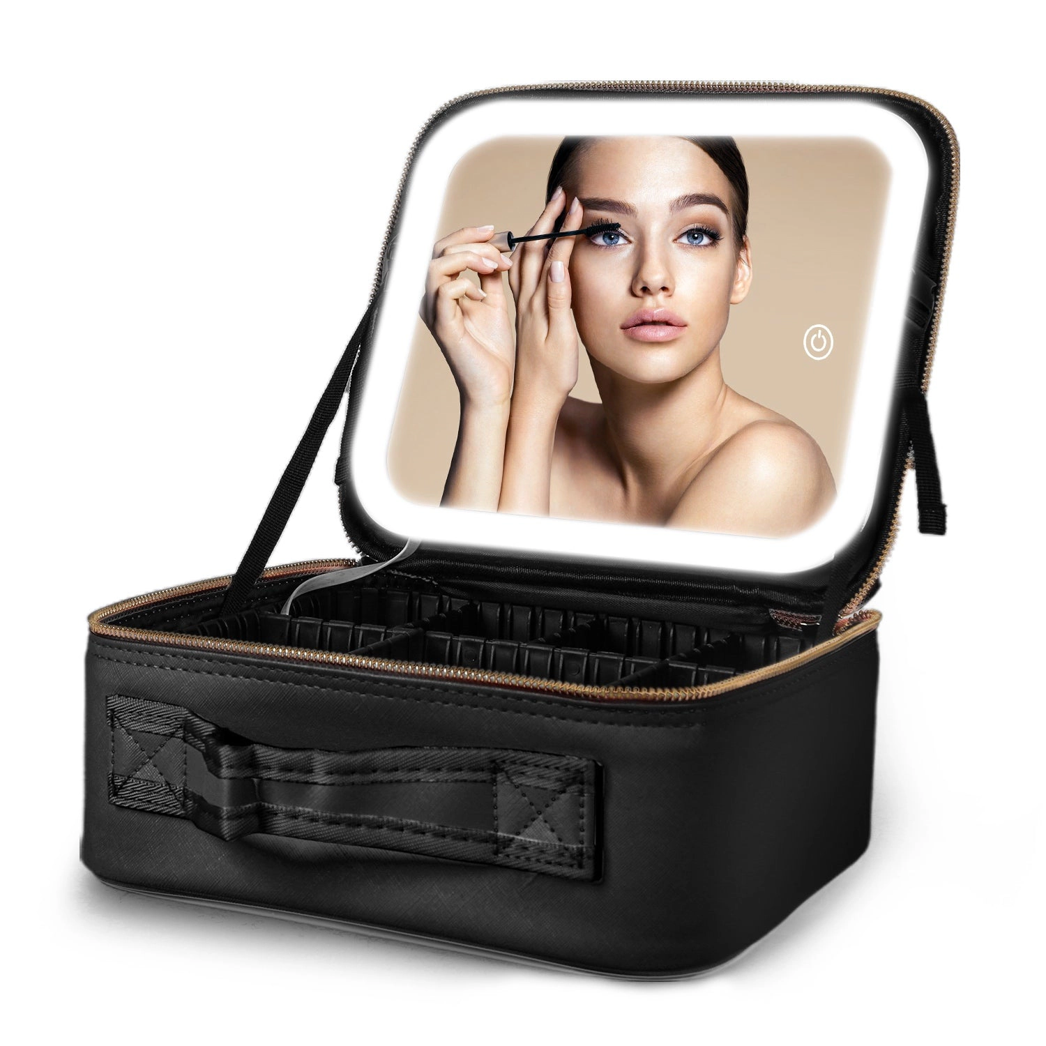N' POLAR Unisex LED Lighted Travel Makeup Bag Organizer