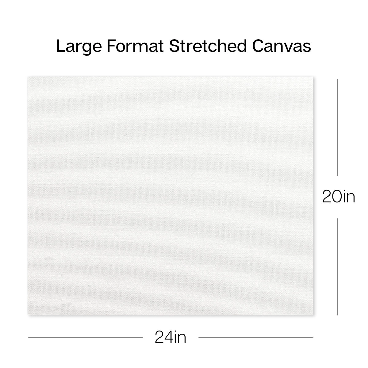 KINGART Stretched Canvas Set - 20" x 24" - 100% Cotton Primed (2 Pack)