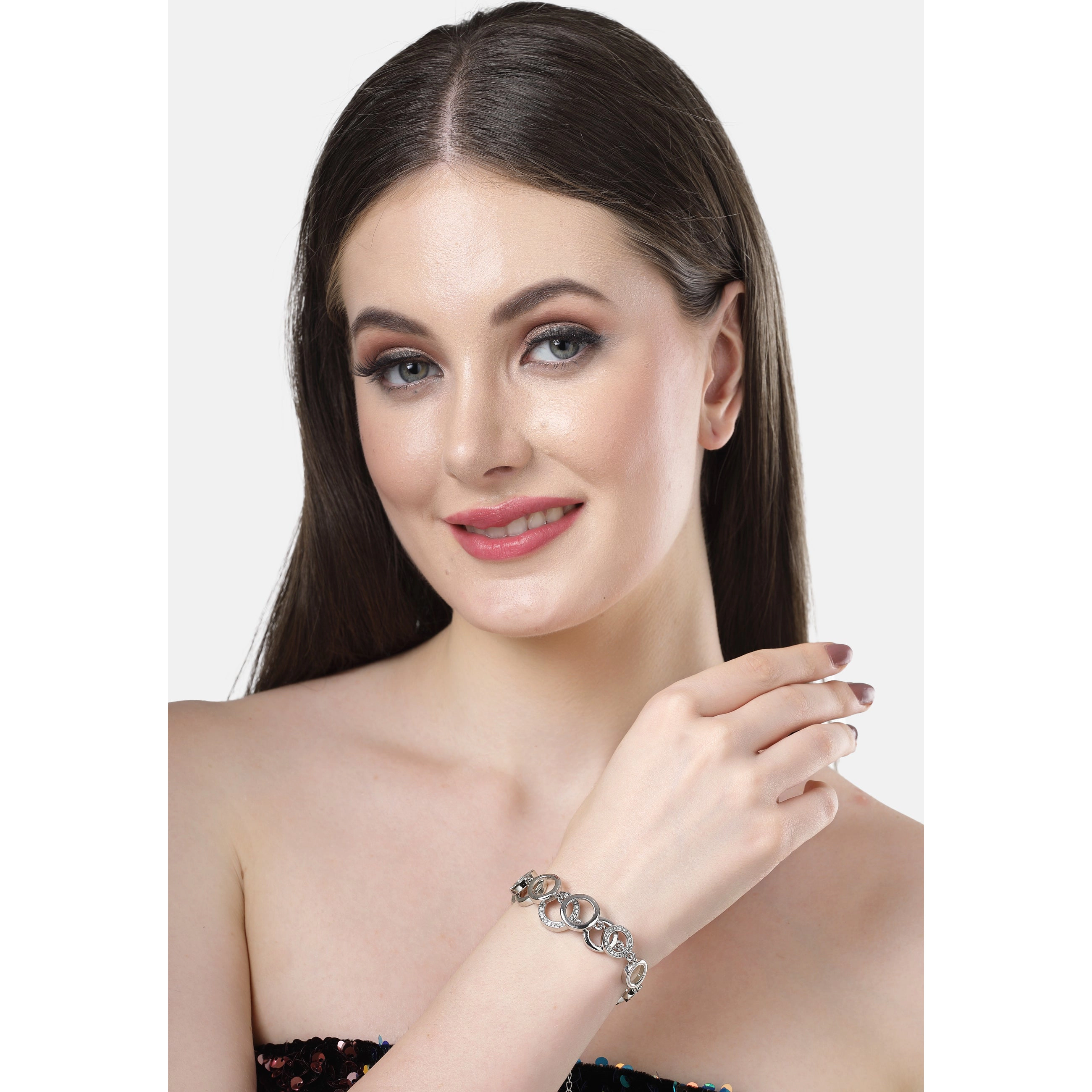 AGP PARIS Womens Diva Collection Elegant Chain Bracelet