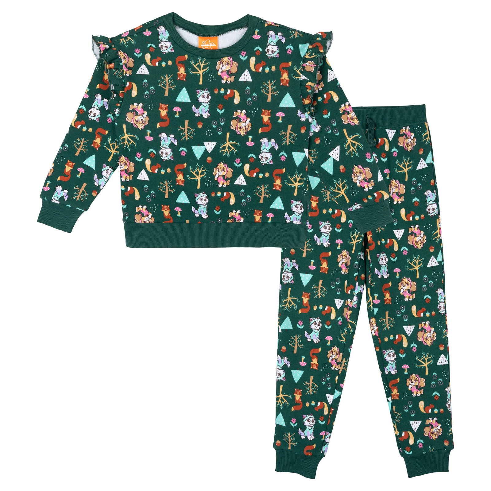 Paw Patrol Girls' Fleece 2-Piece Sweatshirt and Joggers Set