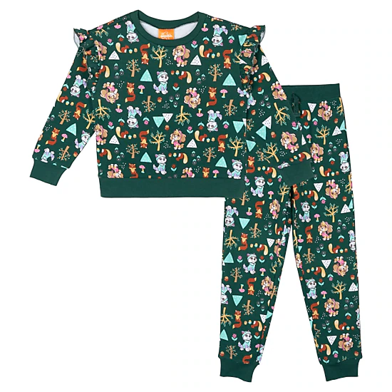 Paw Patrol Girls' Fleece 2-Piece Sweatshirt and Joggers Set