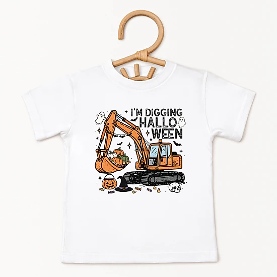 The Juniper Shop - Toddler Short Sleeve Graphic T-Shirt - I'm Digging Halloween