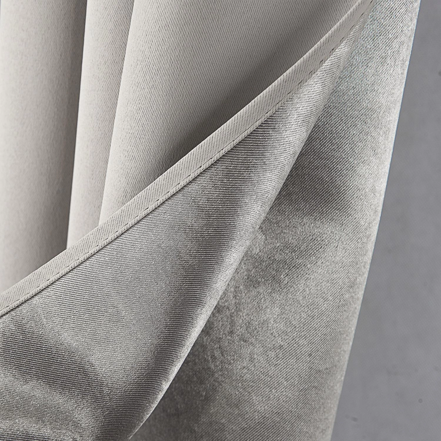 RT Designers Collection Anchorage Blackout Grommet Curtain Panel 54" x 84" Silver