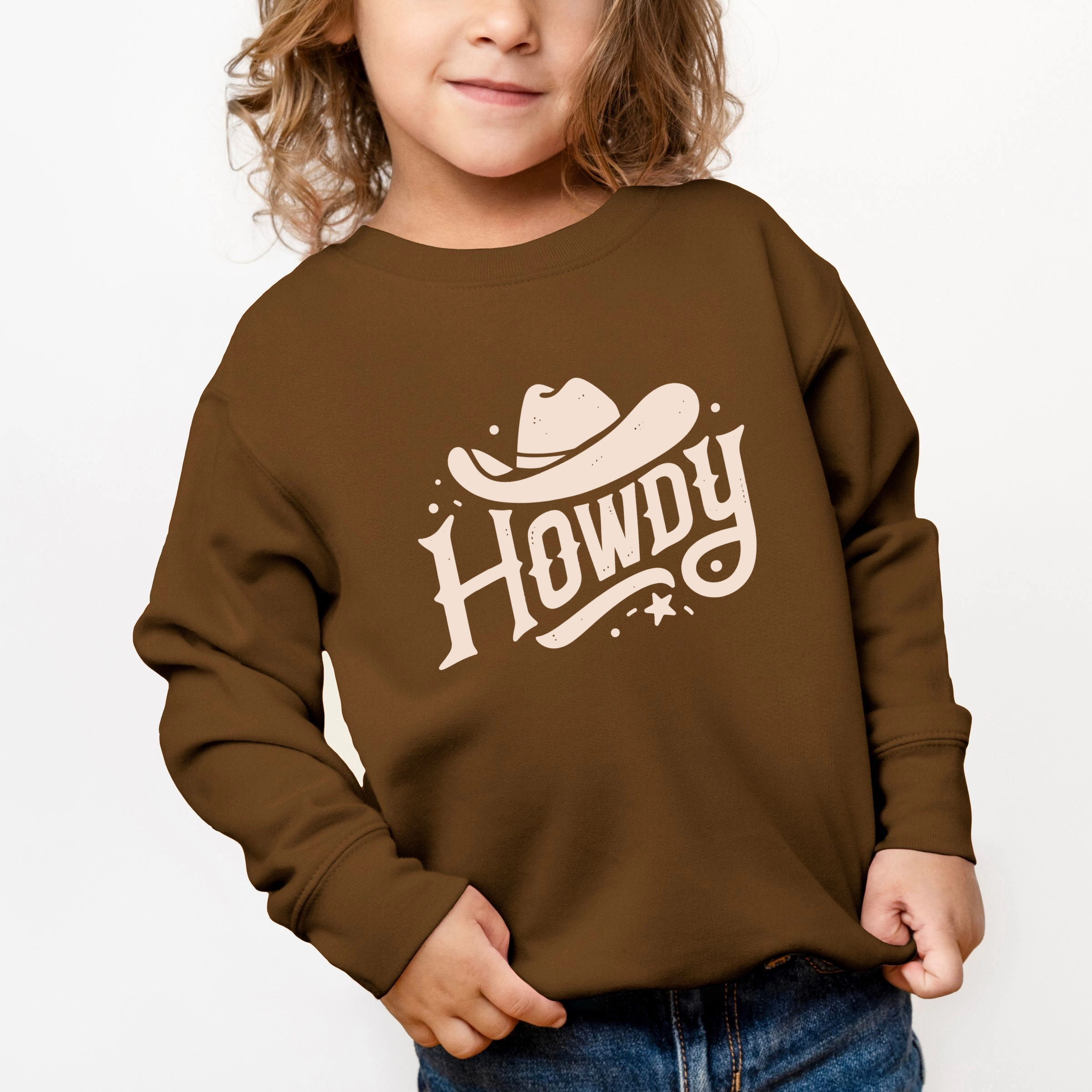 The Juniper Shop - Howdy Western Hat Toddler Graphic Sweatshirt