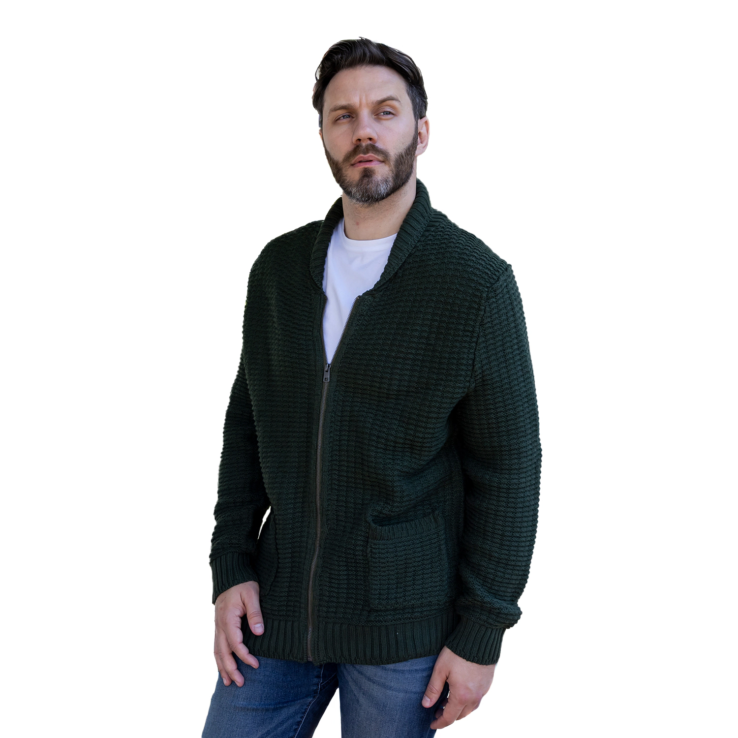 Gioberti Men's 100% Cotton Milano Knit Sweater