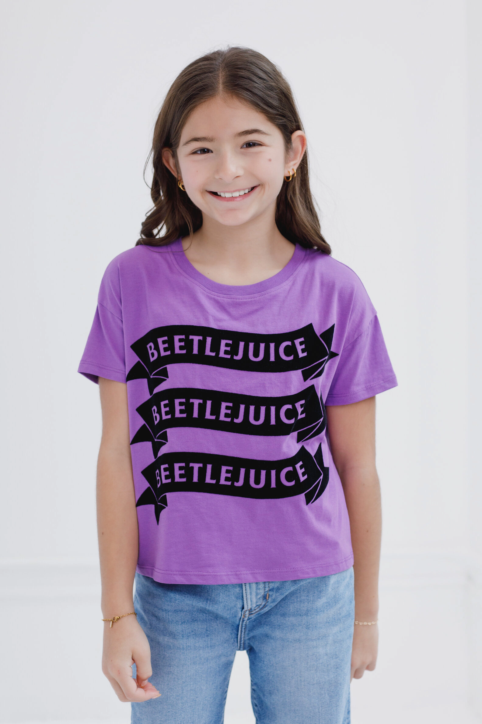 Beetlejuice Girls' Logo T-Shirt