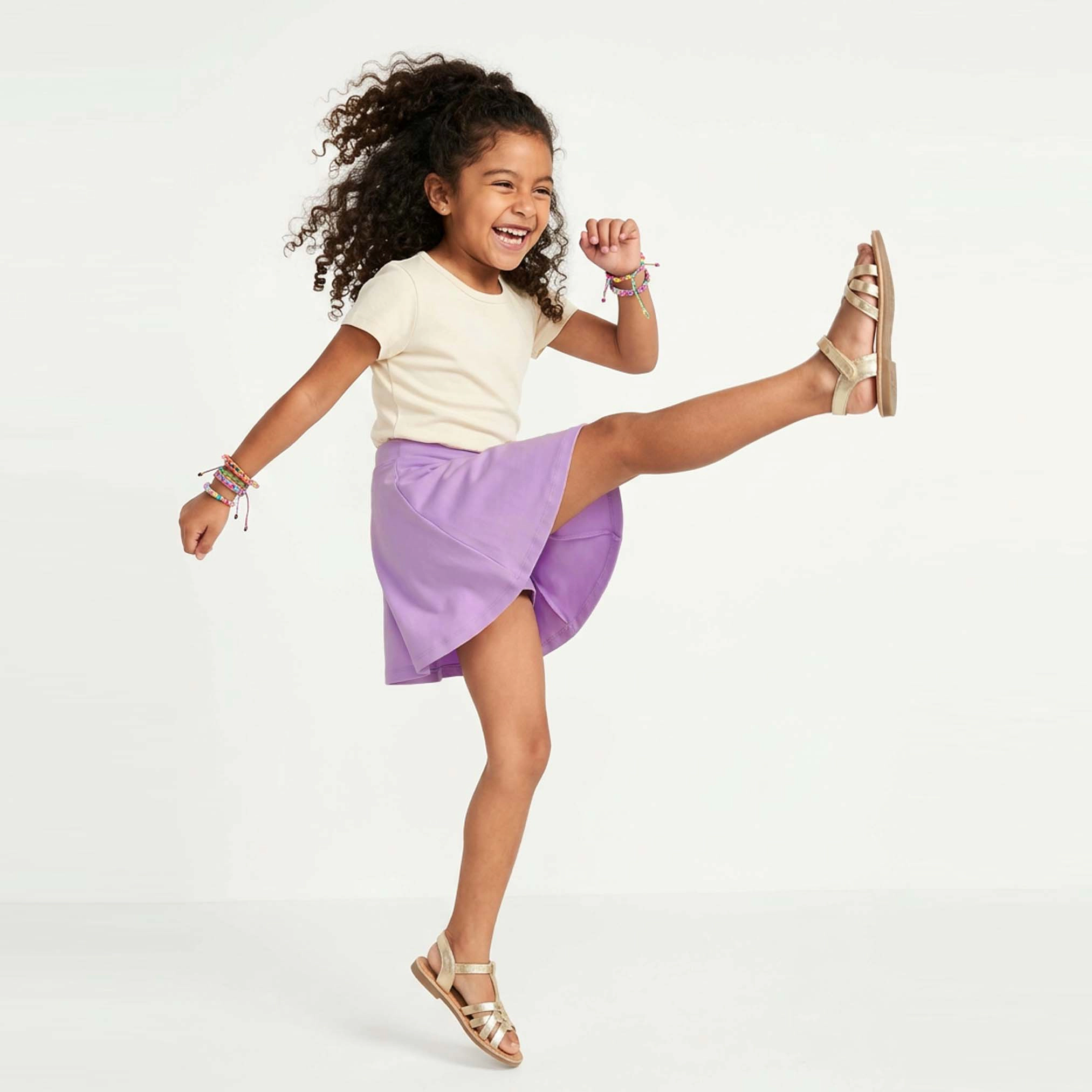Mightly Girls Organic Cotton Solid Pocket Skort