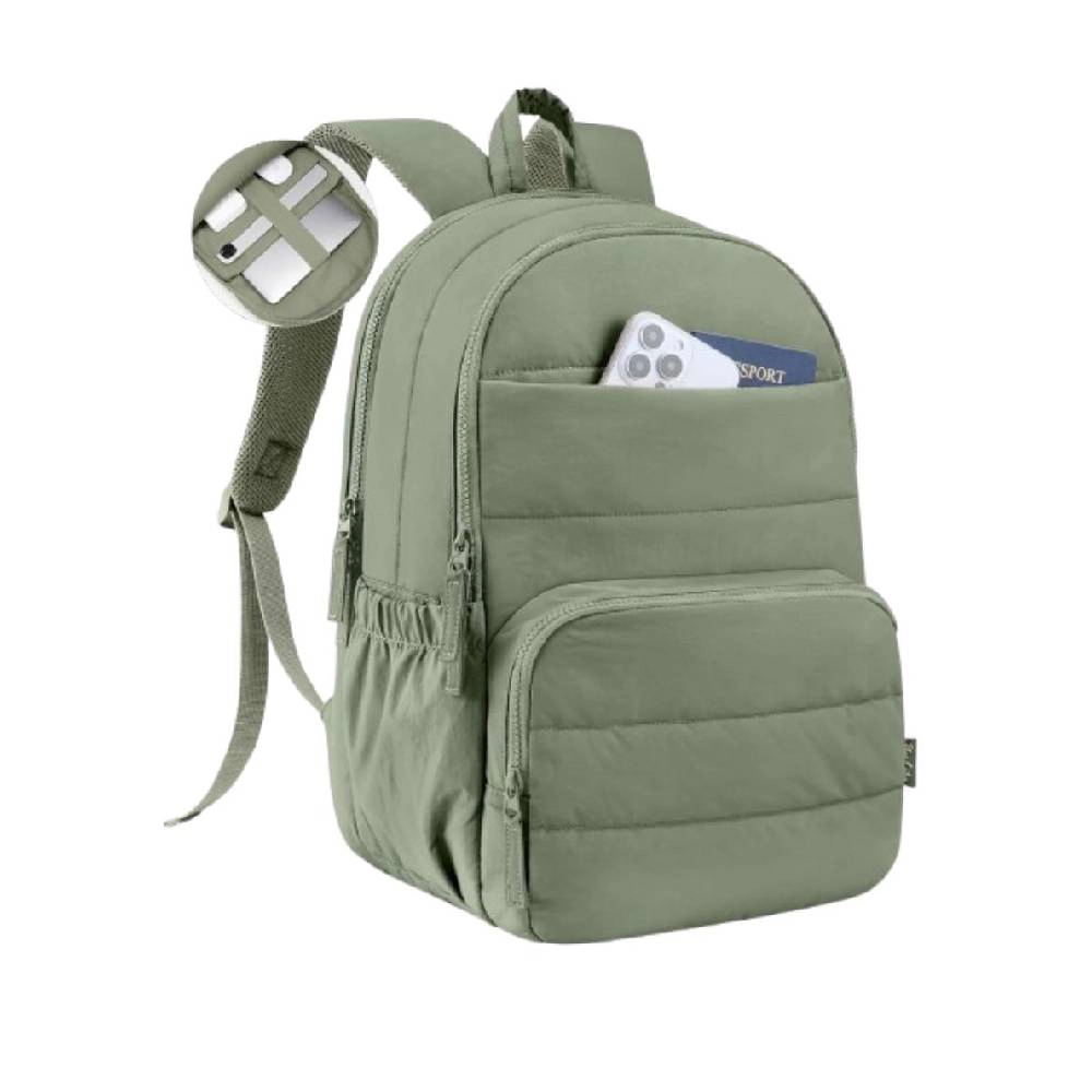Clear Skye Unisex Grey Sage Water-Resistant Travel Backpack