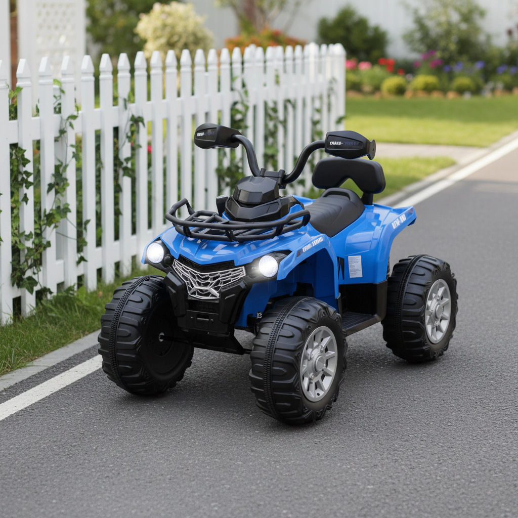 LJG 12V Kids Ride on ATV 4 Wheeler with MP3 and Headlights