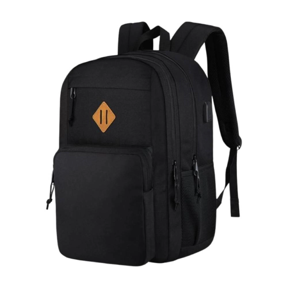 Clear Skye Unisex Black Water-Resistant Travel Backpack