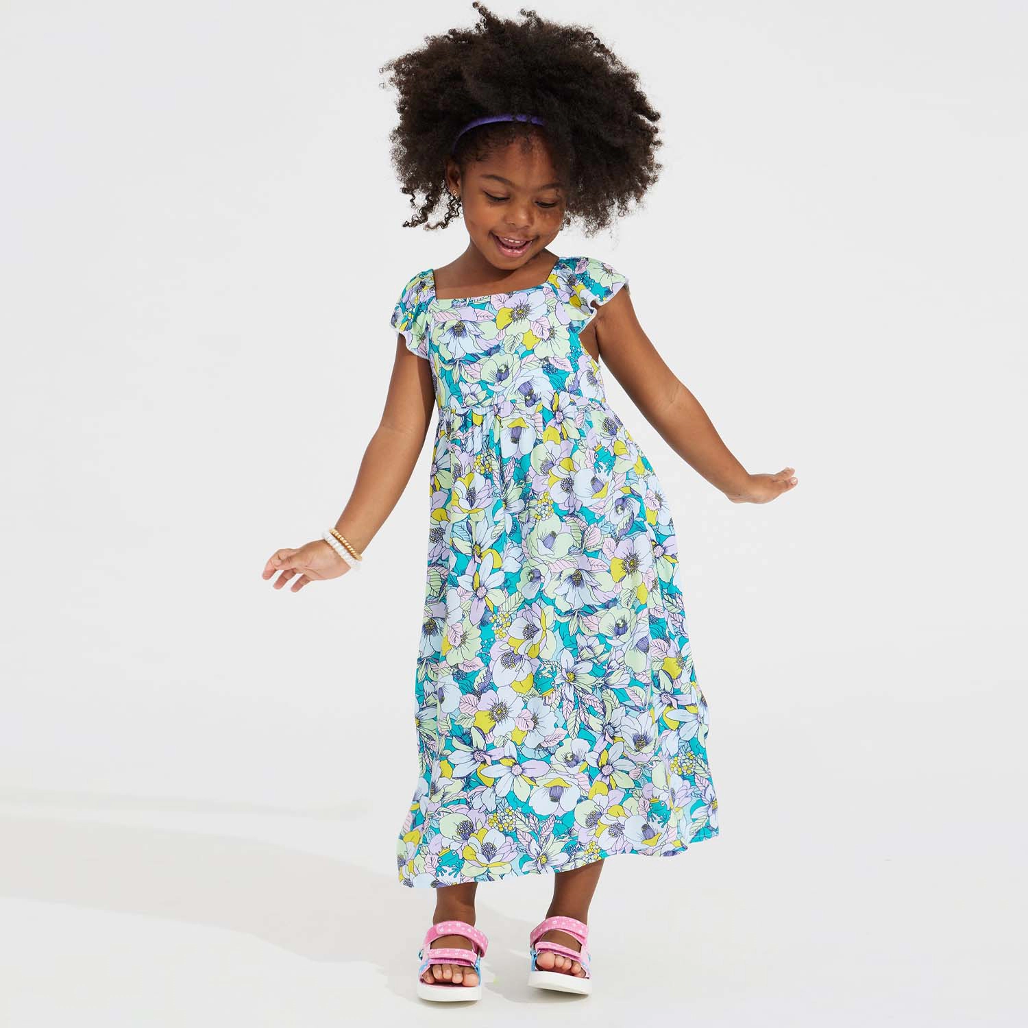 Rockets of Awesome Frog Prince Floral Dress for Girls