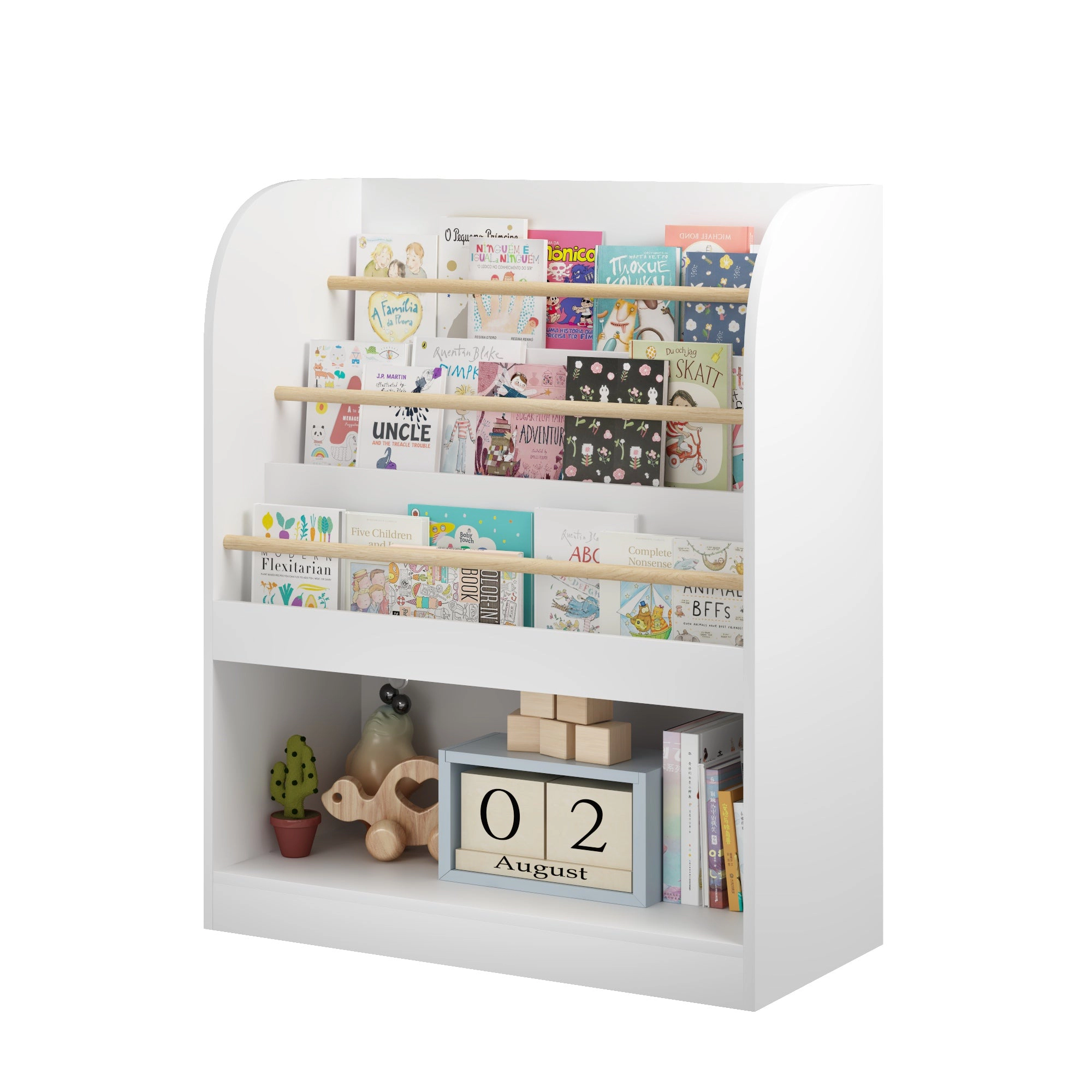 GBruno 3-Tier Front-Facing Kids Bookshelf