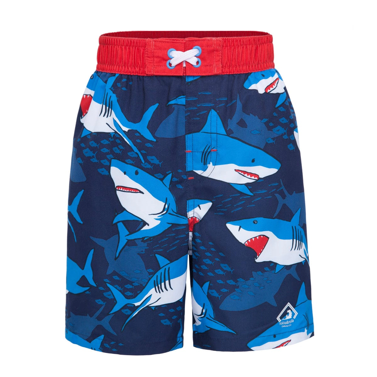 Rokka&Rolla Toddler Boys Mesh-Lined Swim Trunks