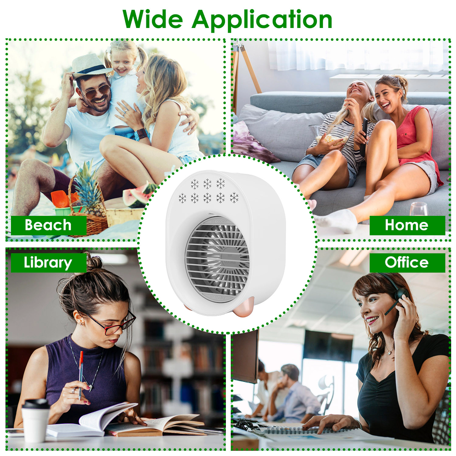 GBruno 4-in-1 Portable Desktop Air Cooler Fan