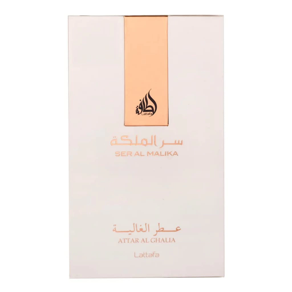 Lattafa Ser Al Malika Attar Al Ghalia Eau de Parfum Spray for Women, 3.4 Fl Oz (100 mL)