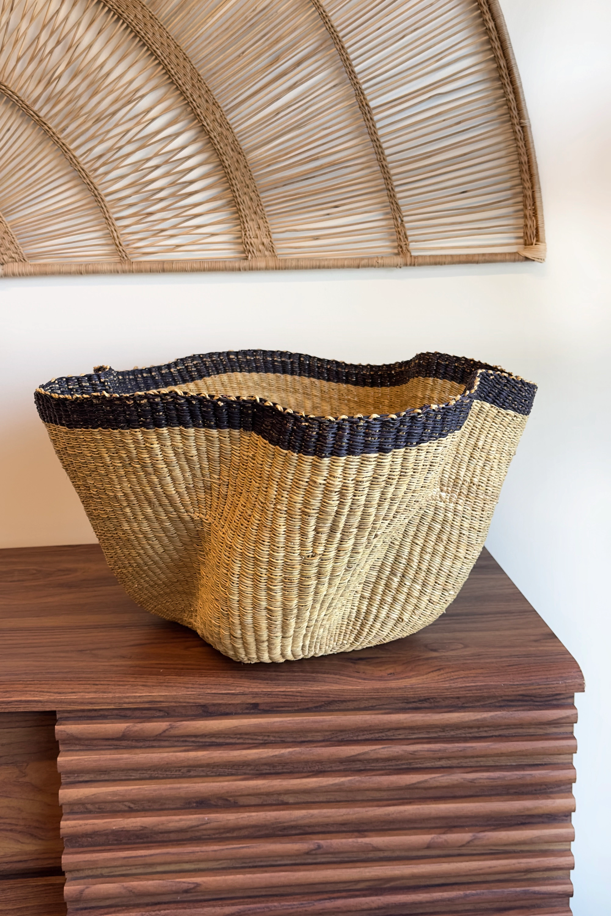 Mbare Handwoven Wave Basket