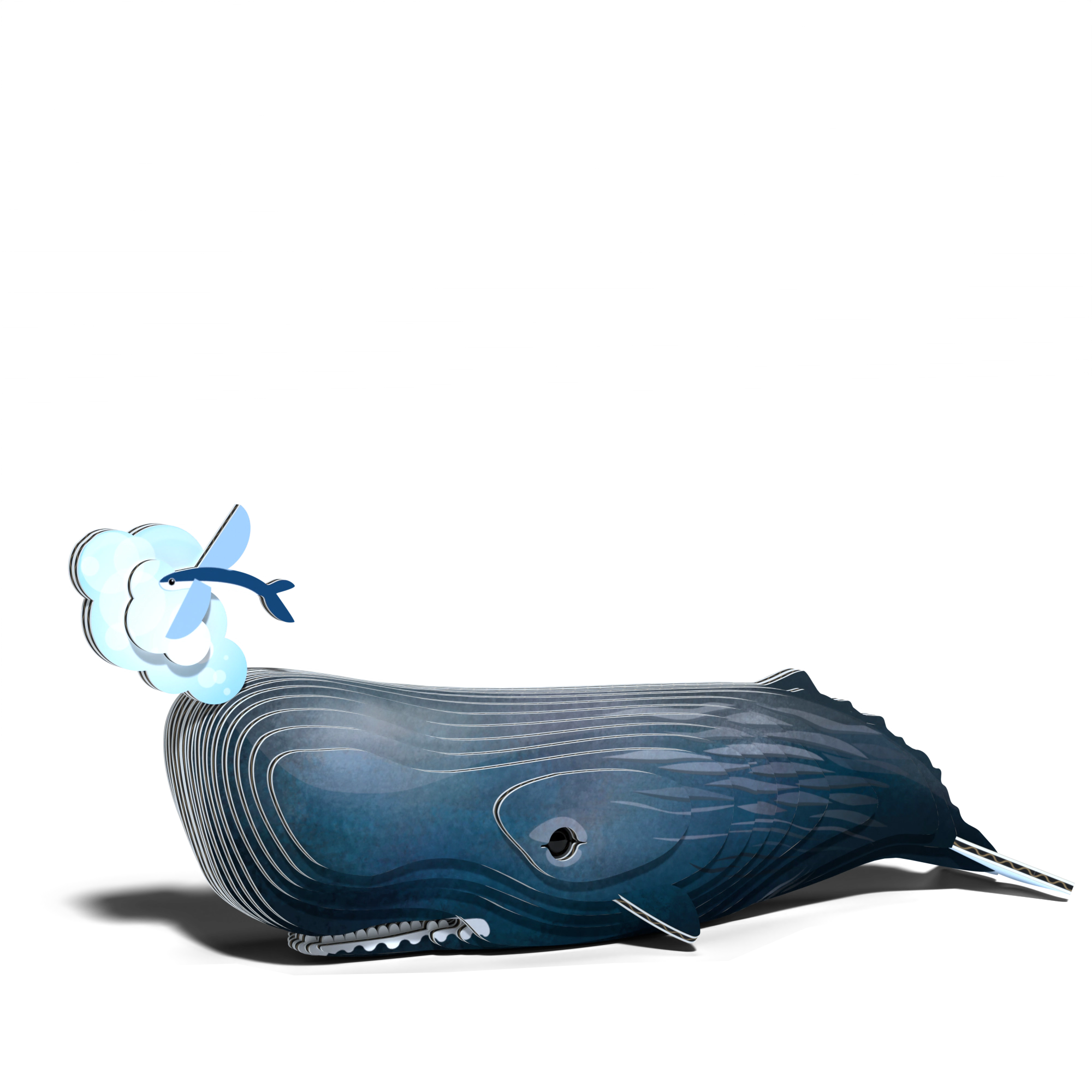 EUGY Sperm Whale 3D Puzzle - contains 24 puzzle pieces