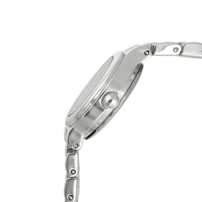 Peugeot Women 22mm Round Silver Self-Adjust Link Bracelet Watch