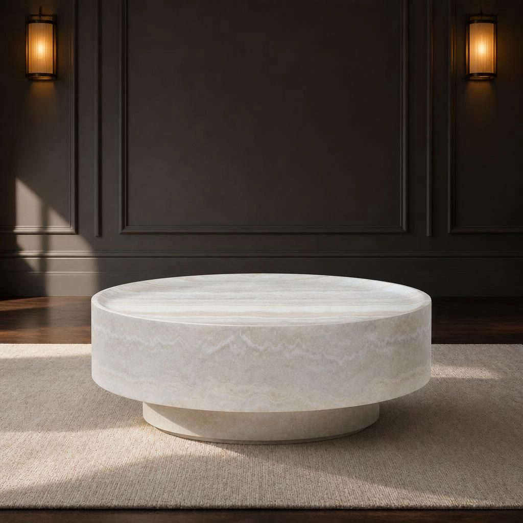 GOODSILO Square Fiberglass Low Coffee Table