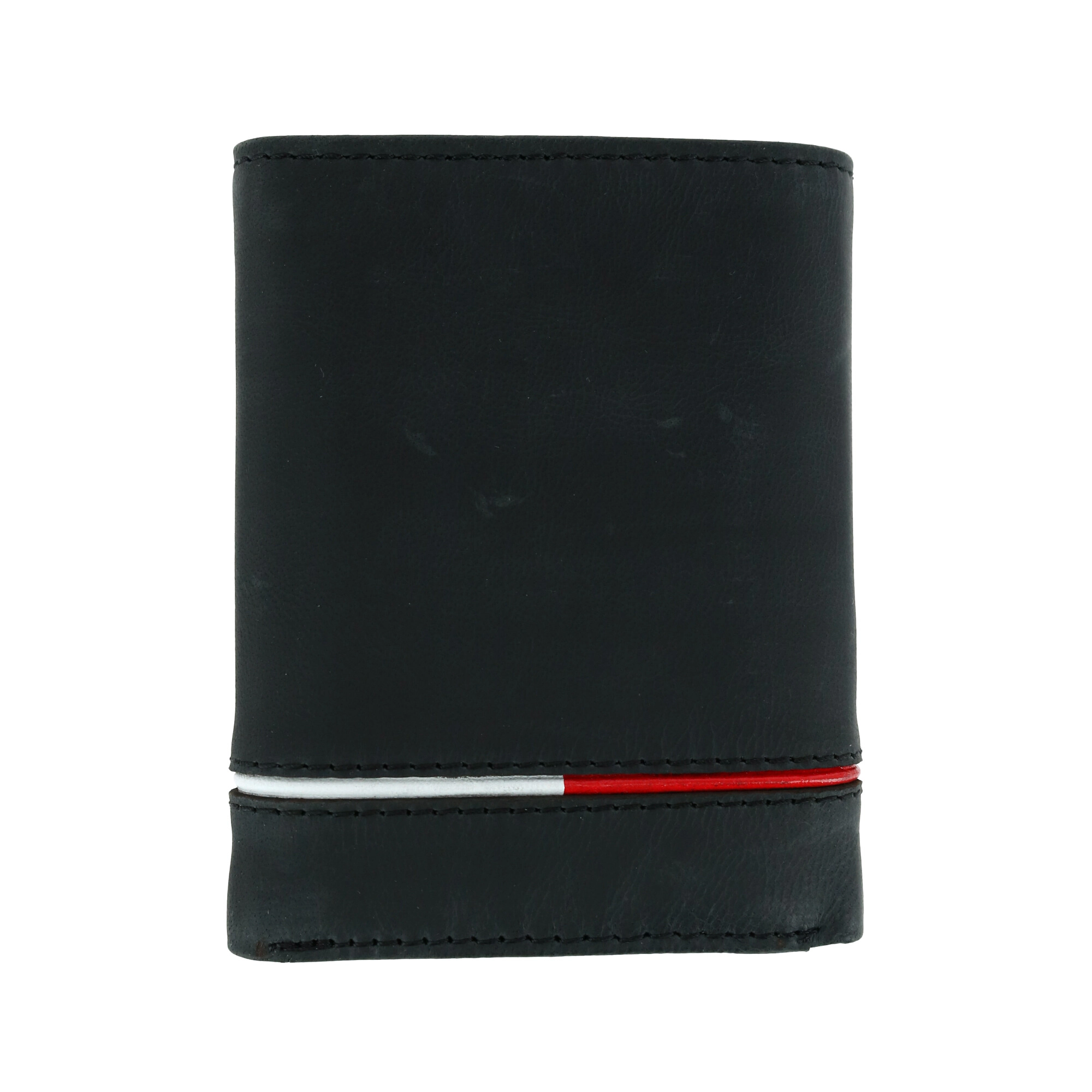 Tommy Hilfiger Men's Leather Leif RFID Trifold Wallet with Double ID