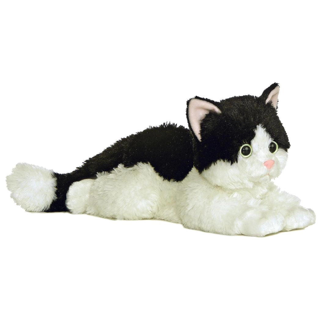 Aurora Flopsie Oreo Tuxedo Cat 12-Inch Stuffed Animal Plush