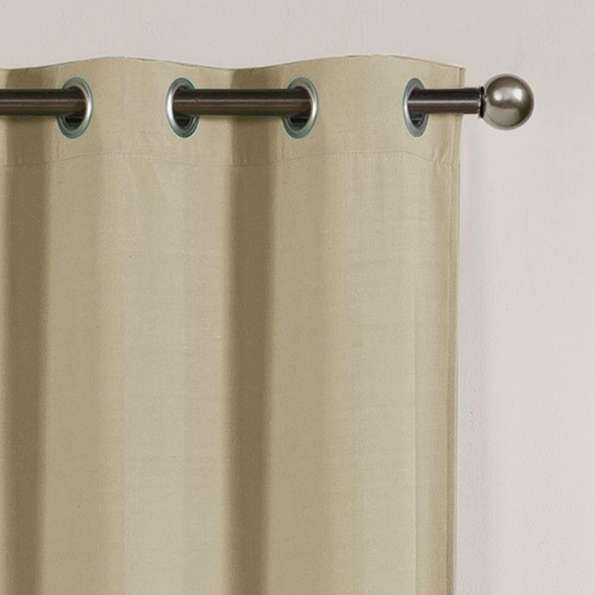 Kate Aurora Set of 2 Thermal Room Darkening Grommet Top Curtains For Small Windows - 63 in. Long