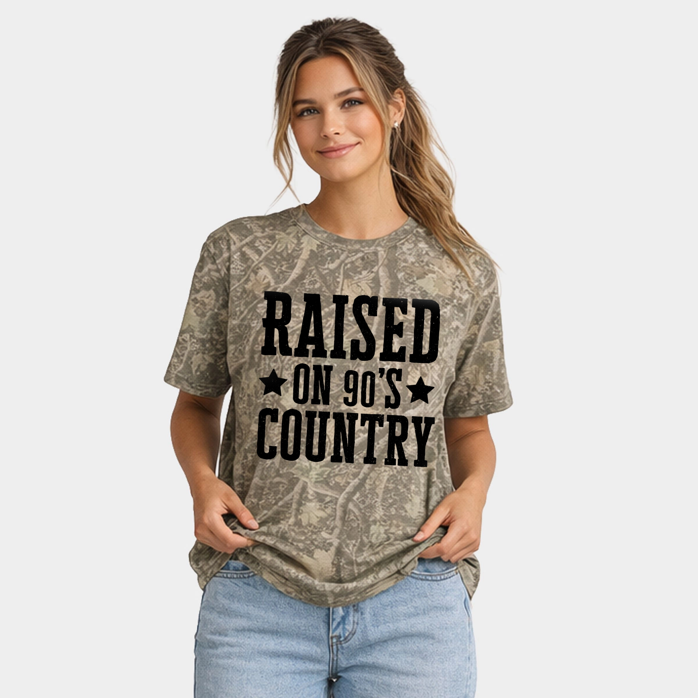 Simply Sage Market - Raised On 90s Country Women's Heavyweight Crew