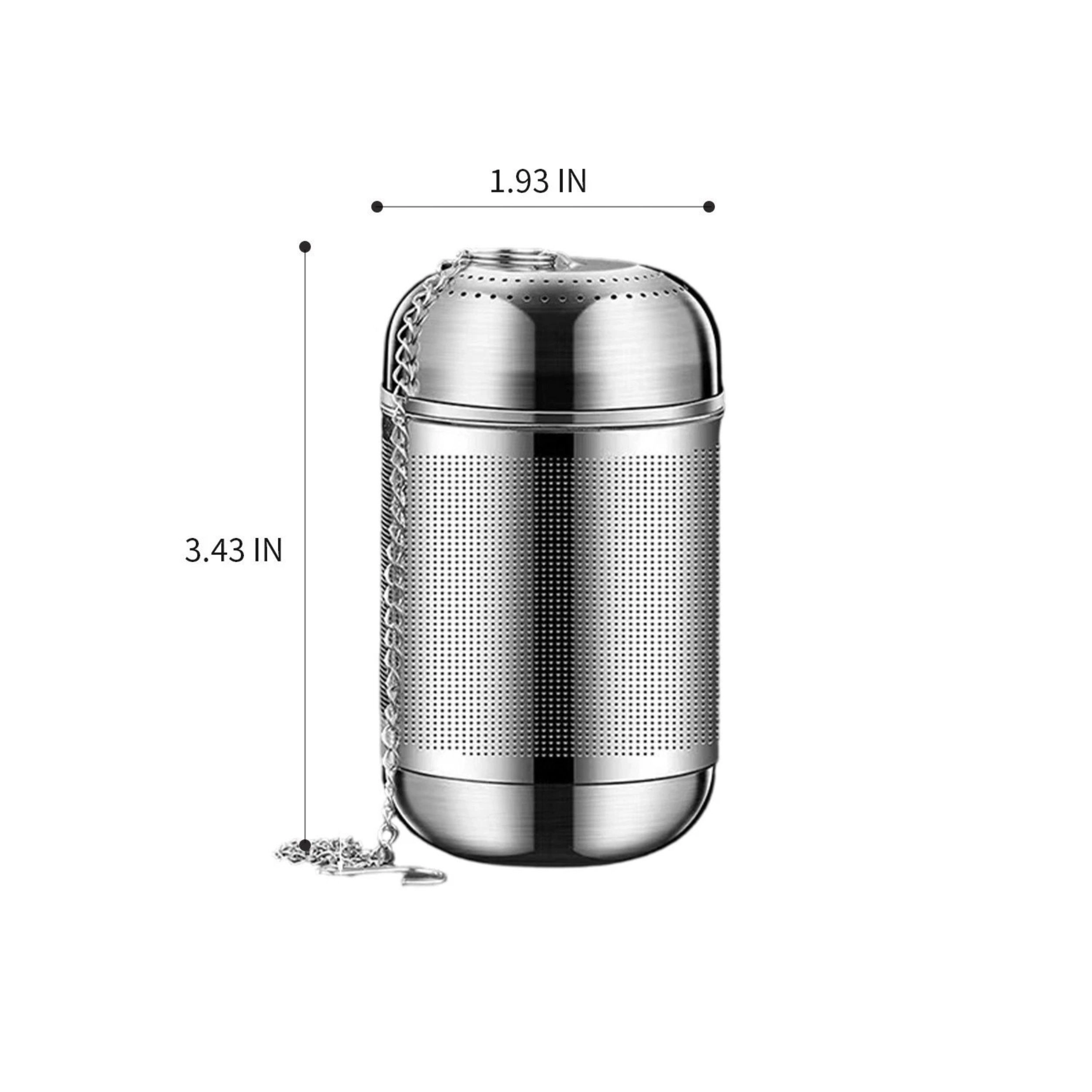 Home Collection Stainless Steel Loose Leaf Tea Infuser and Spice Strainer Ball