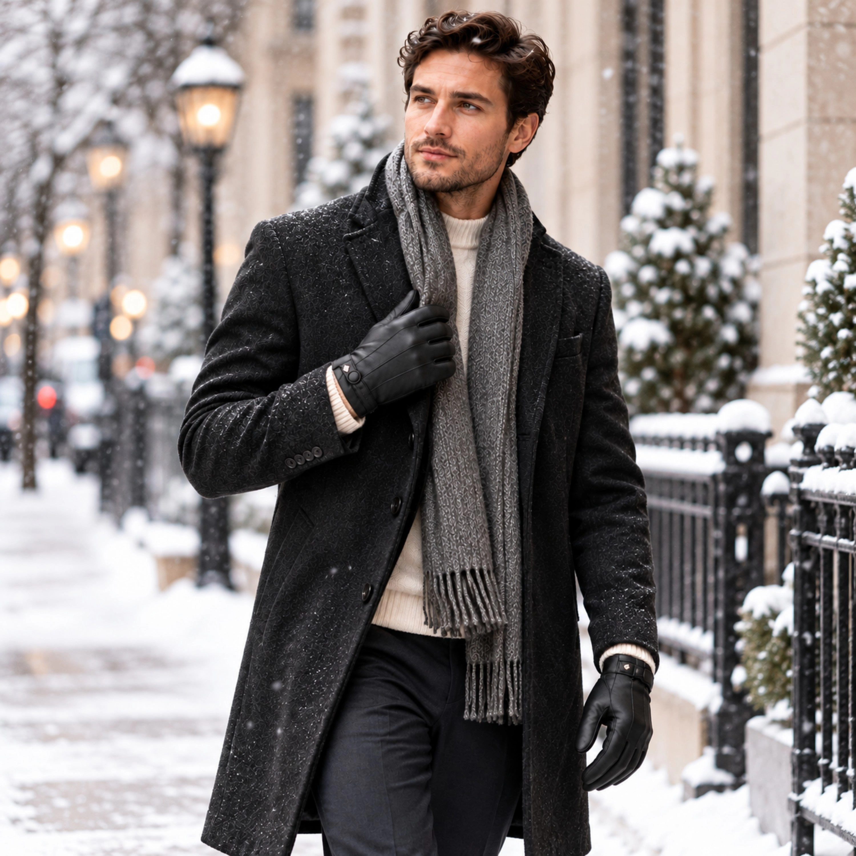 Gallery Seven Men's Touchscreen Lined Winter Gloves