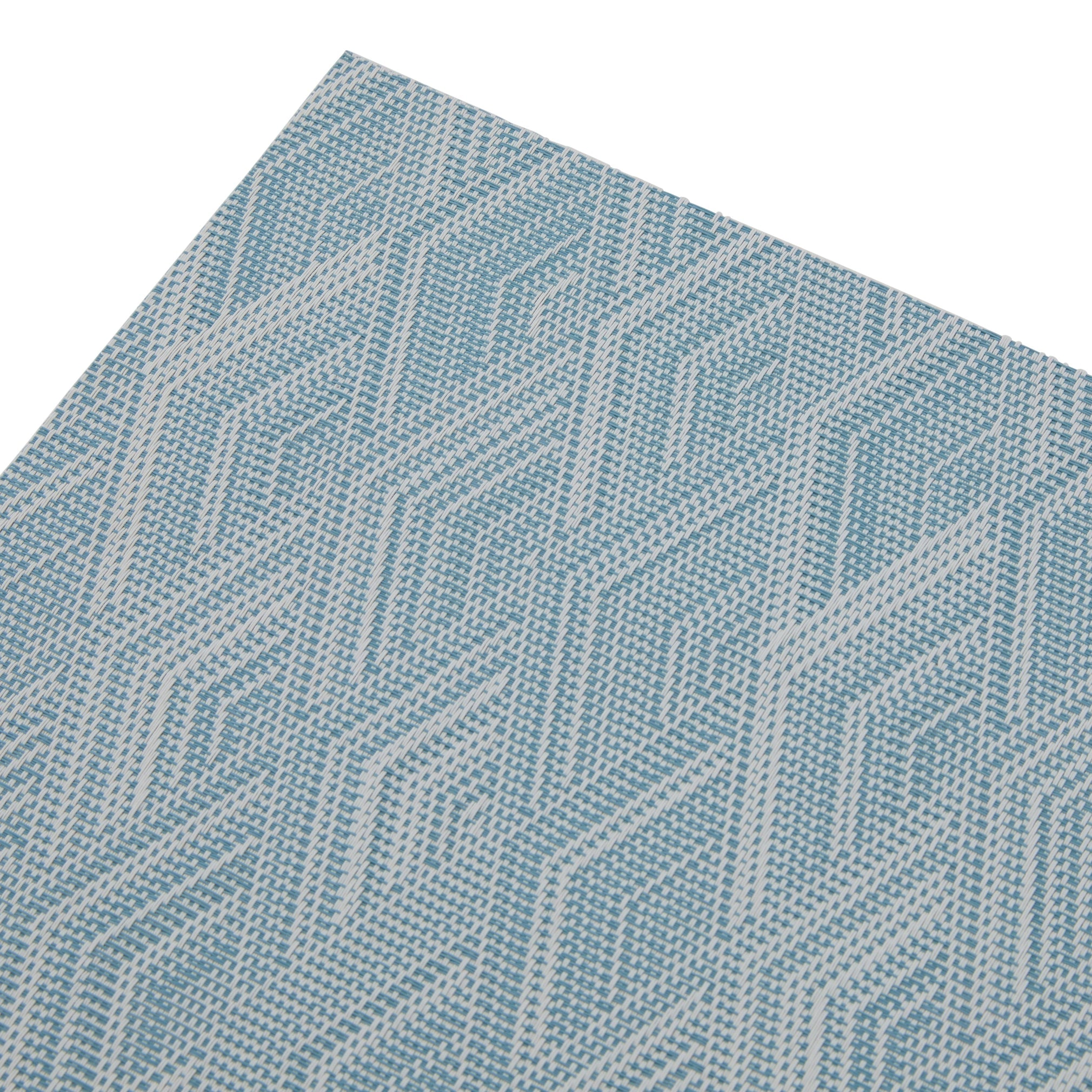 Dainty Home Diamonds Woven Vinyl Reversible Rectangular 12" x 18" Placemat Set of 6