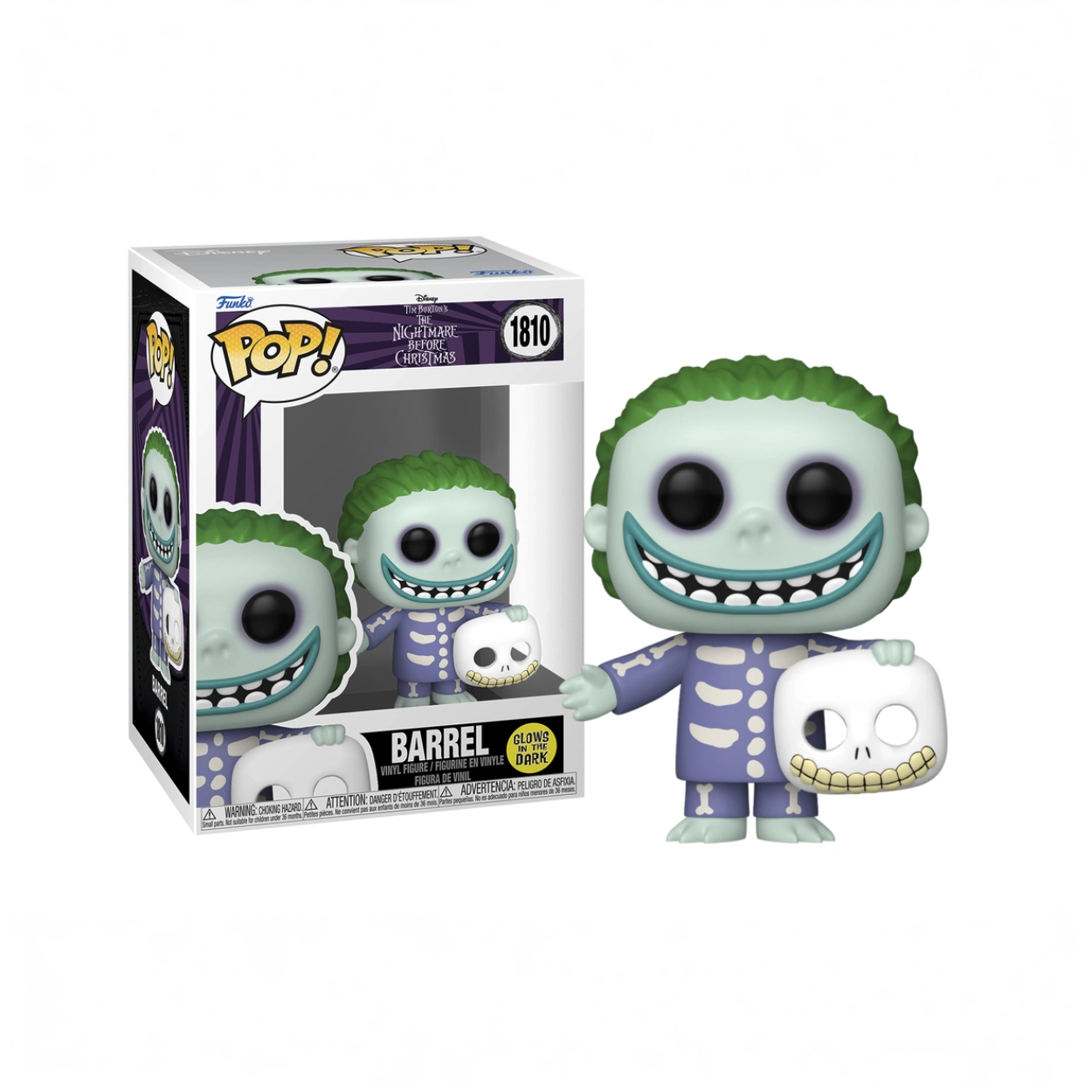 Funko Pop! Nightmare Before Christmas: Barrel #1810 Glows in the Dark