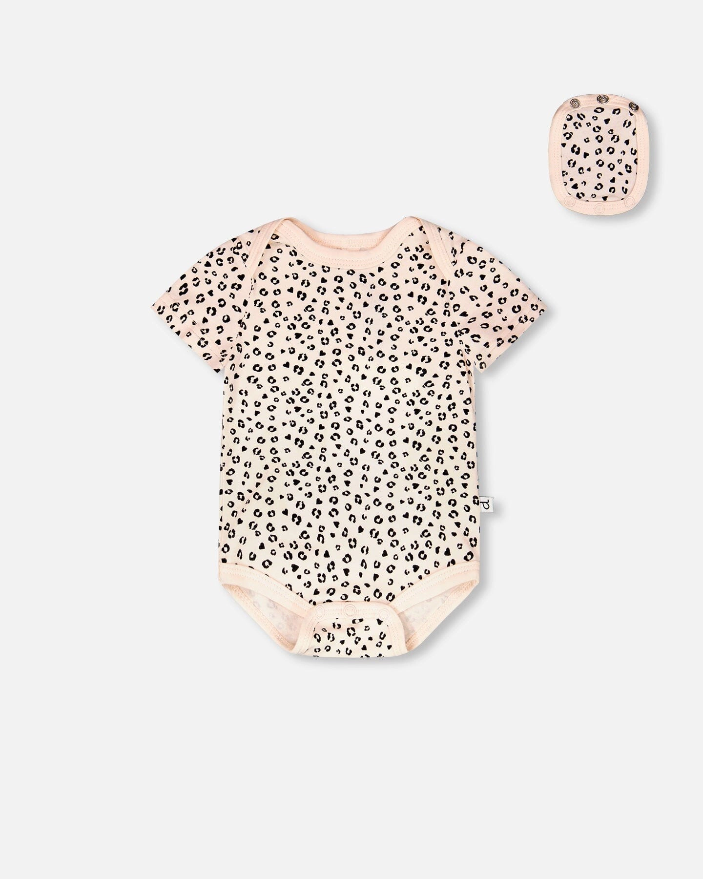 Deux par Deux Girls Evolutive Organic Cotton Jersey Onesie Animal Print