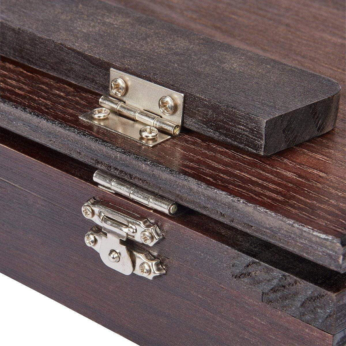 KINGART Wooden Tabletop Easel with Drawer - Fits 11 x 14 Canvas, Espresso Finish