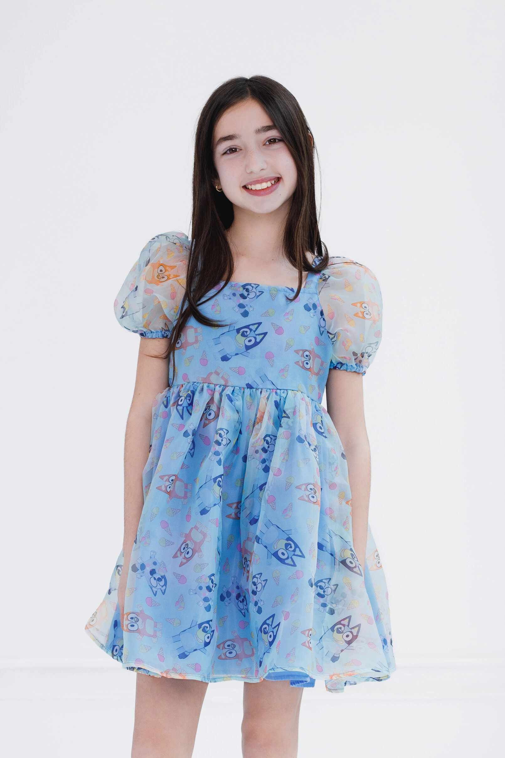 Bluey Girls' Short Sleeve Party Tutu Dress