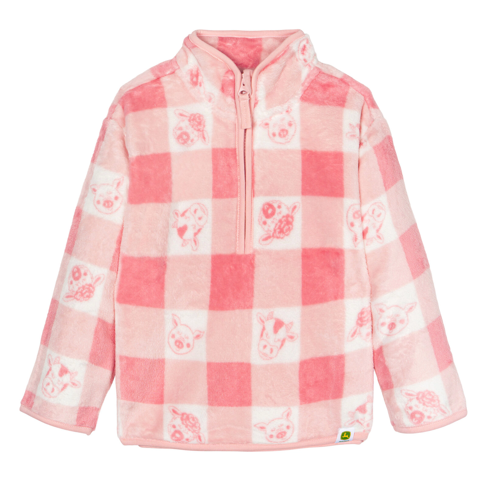 John Deere Girls' Fleece Quarter-Zip Sweatshirt