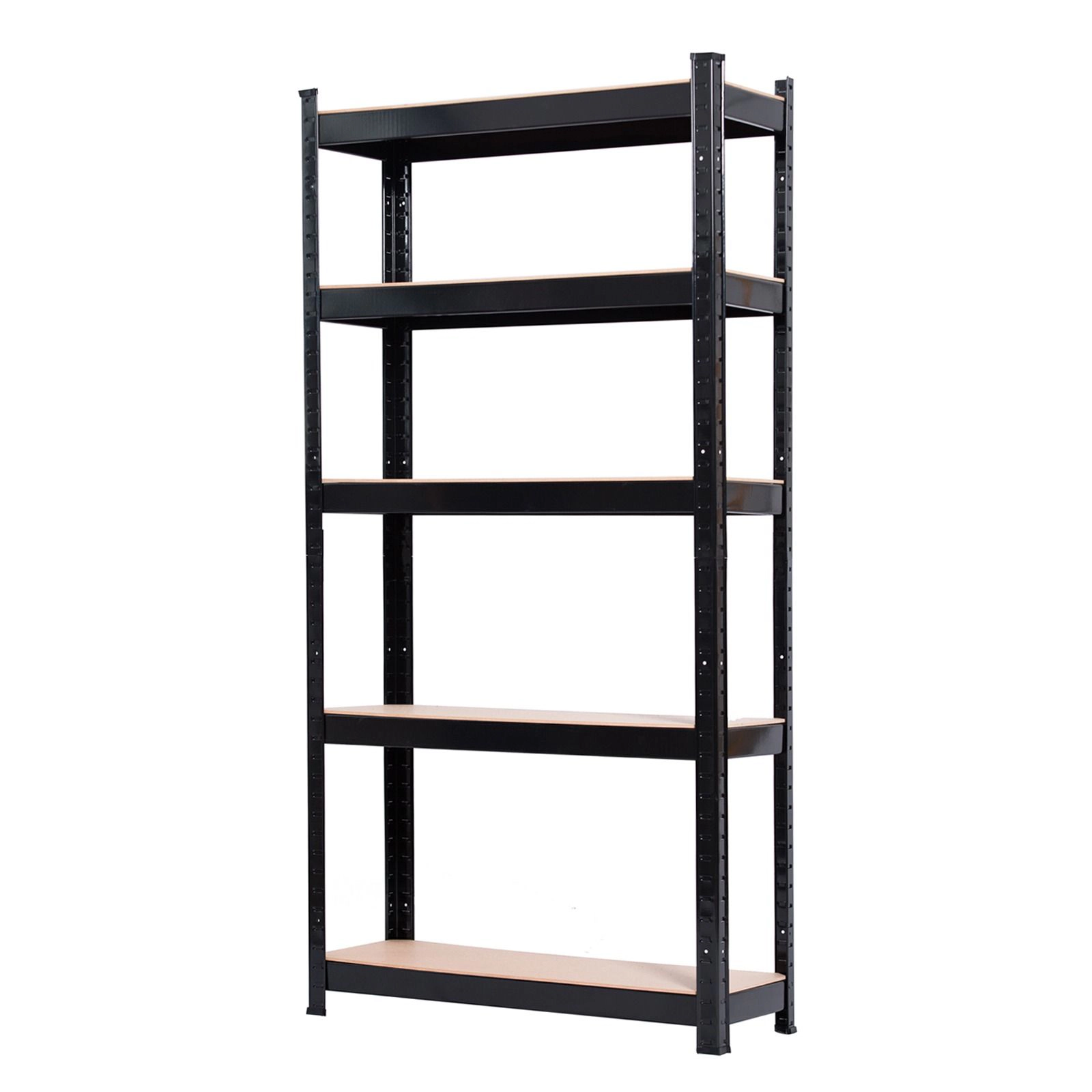 Flynama 5 Tier Metal Storage Rack 59.1 x 27.6 x 11.8 in with MDF Boards Heavy Duty for Home Kitchen Garage and Office
