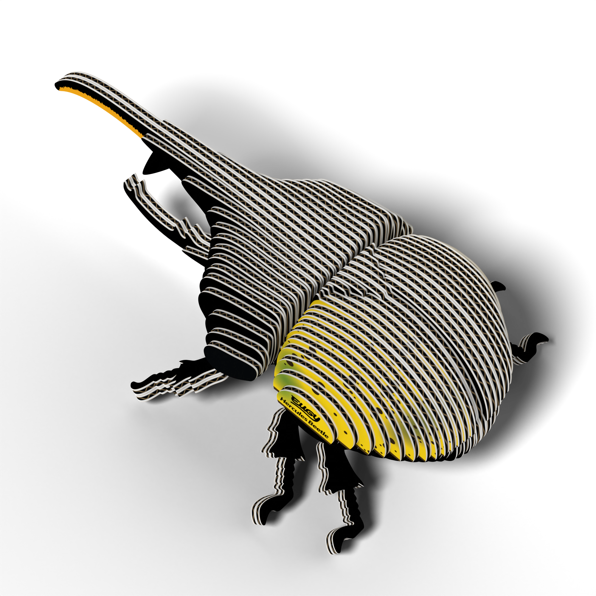 EUGY Hercules Beetle 3D Puzzle - contains 42 puzzle pieces