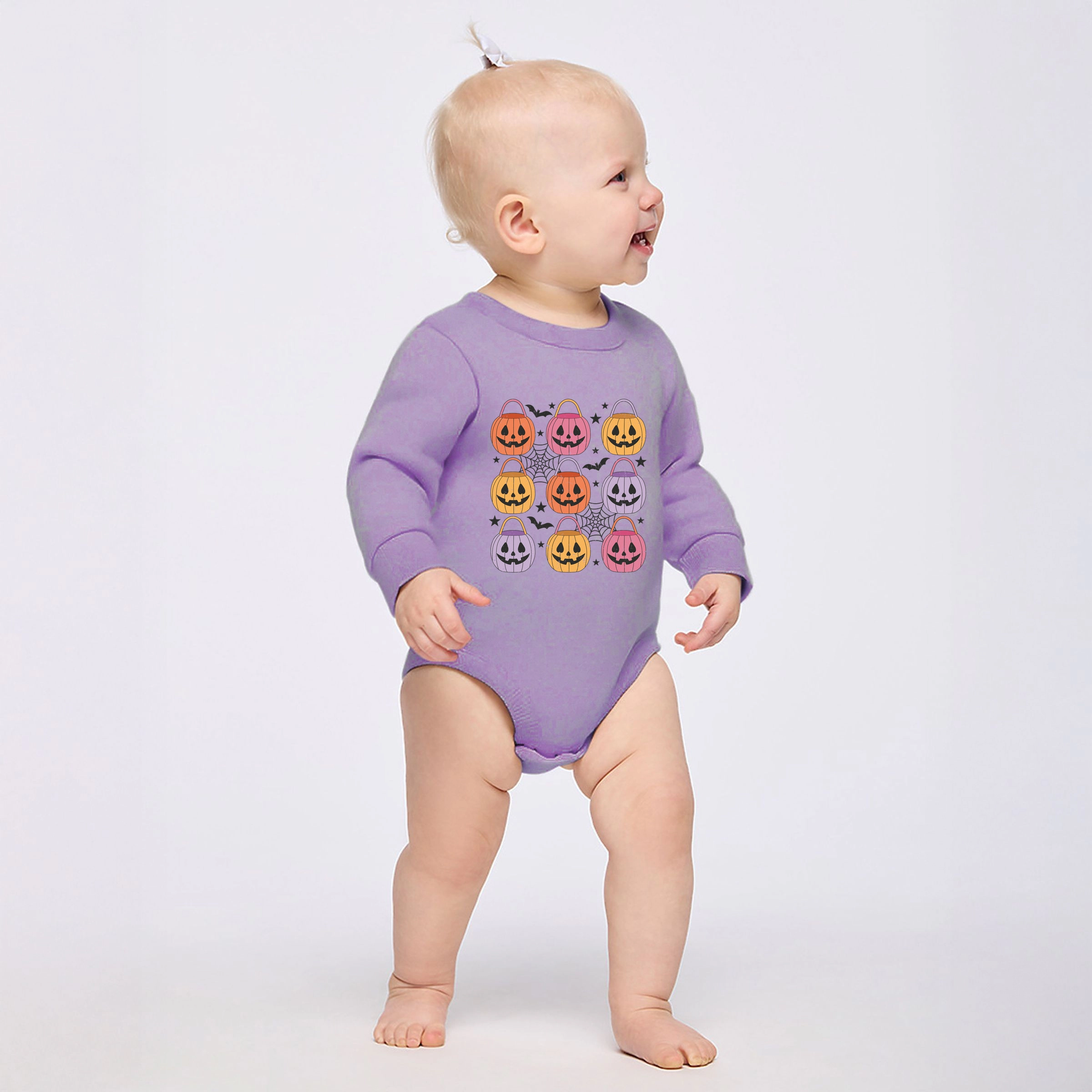 The Juniper Shop - Infant Fleece BodySuit Pumpkin Basket Chart