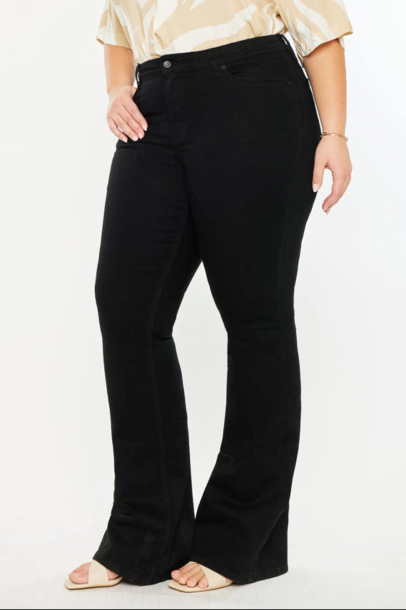 KanCan Women's Plus Mid Rise Flare Jeans Gabriel
