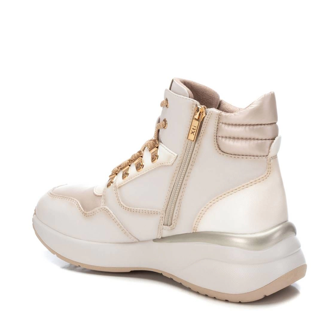 XTI Women's Quilted Wedge Sport Booties Heel