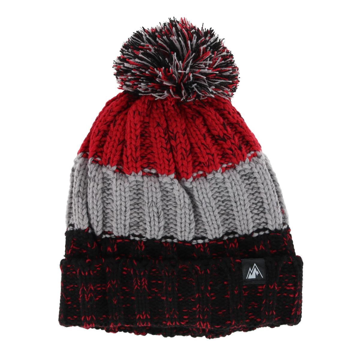 Grand Sierra Kids' Fleece Lined Chunky Marled Knit Winter Cuff Beanie