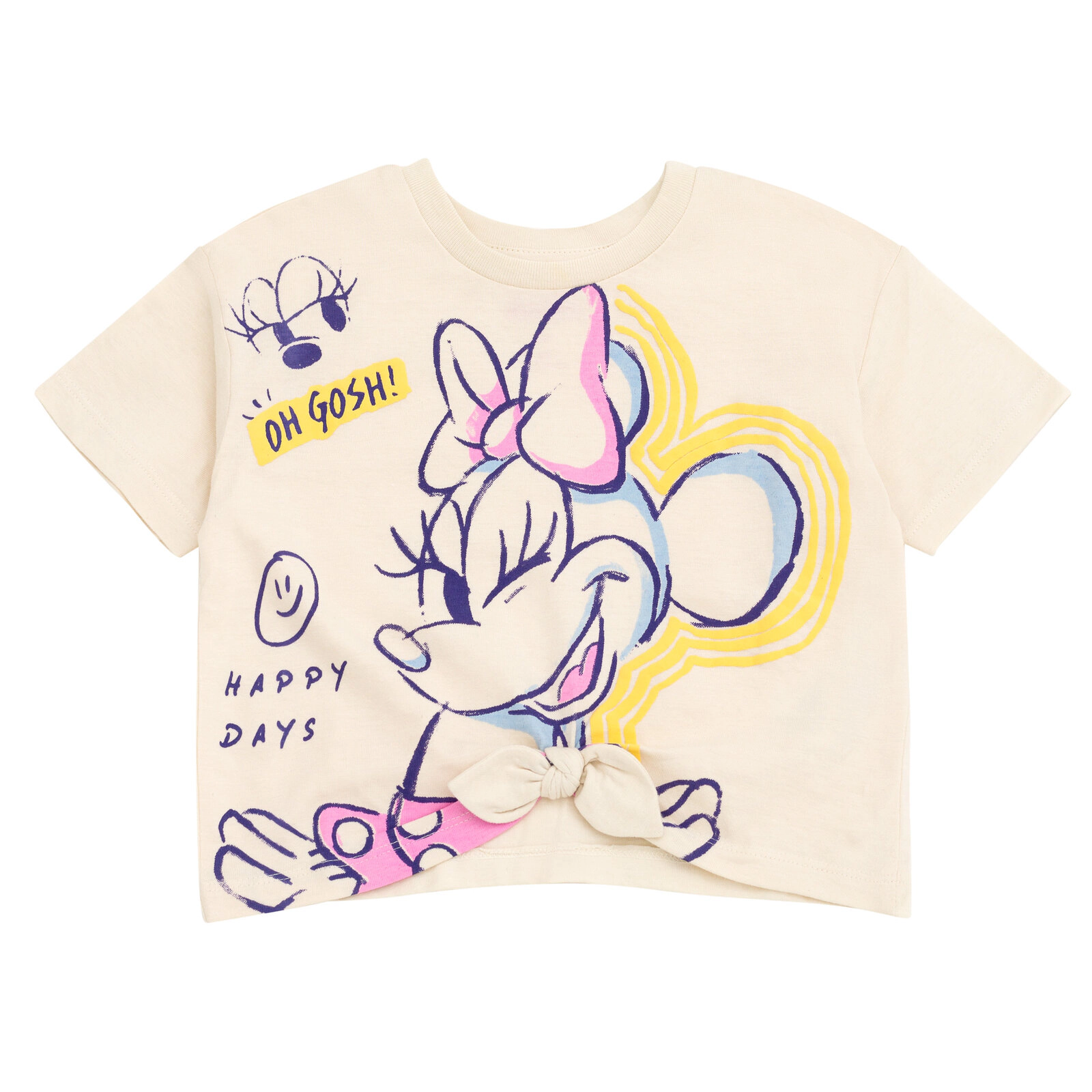 Disney Minnie Mouse Girls' T-Shirt and Chambray Shorts Set