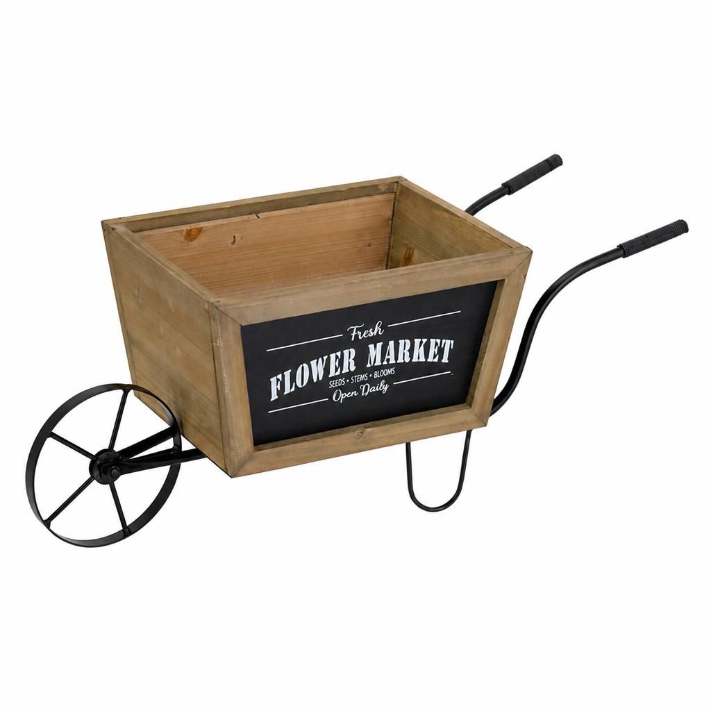 WOW PIONEER Rectangular Raised Planter Box Wood and Metal for Vegetables Herbs